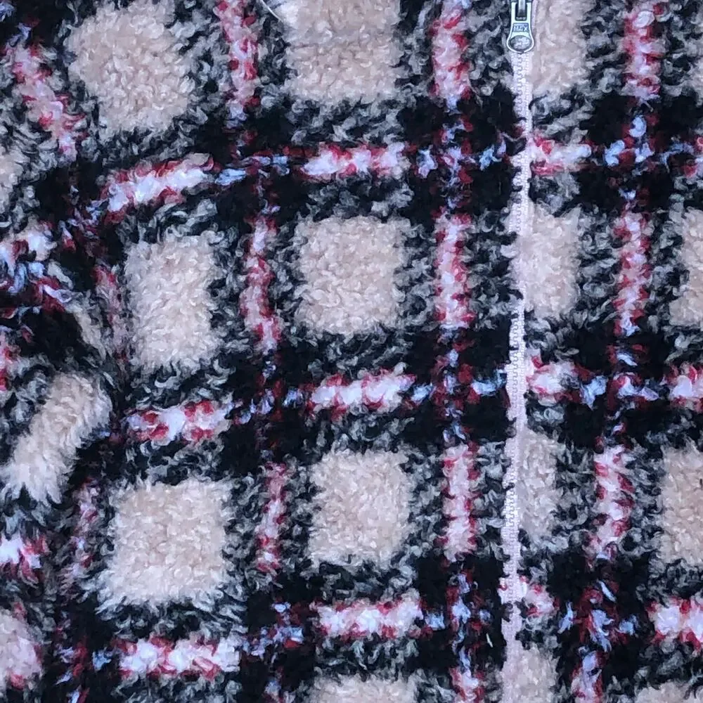 Epic Threads Tan Red Plaid Bomber Jacket, NWT, L